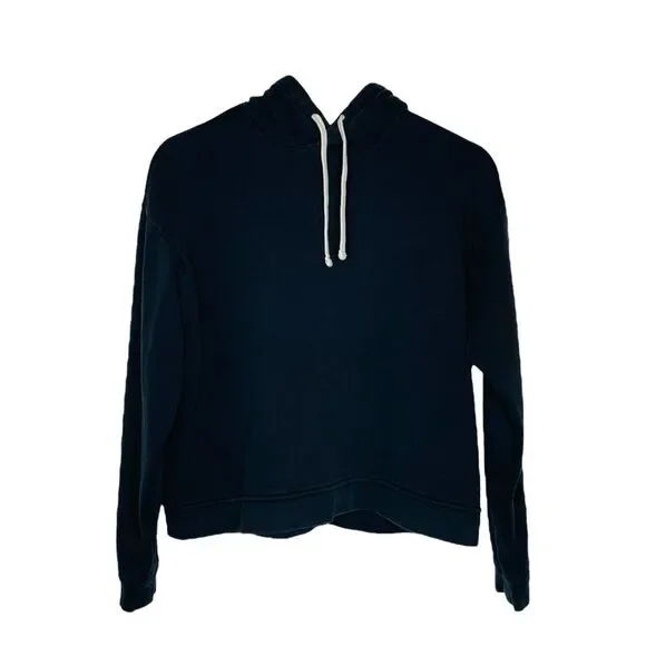 EVERLANE Cropped Hoodie Black Small - Picture 1 of 3